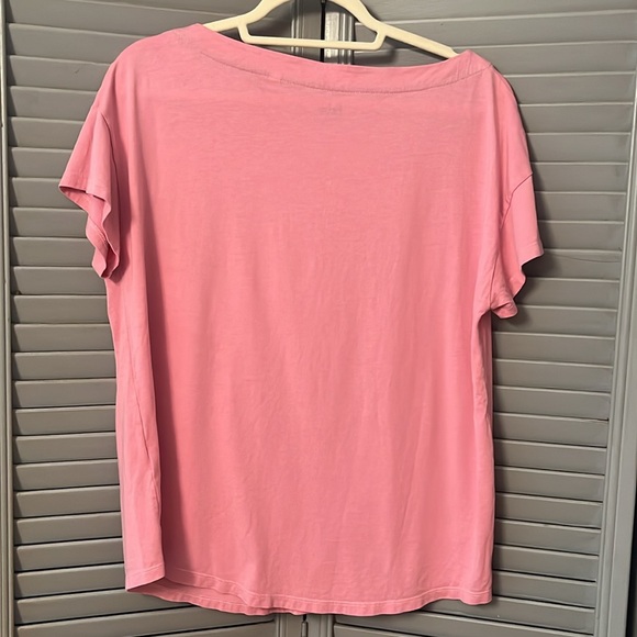 Boden Super Soft Short Sleeve T-Shirt, Boat Neckline, Dusty Rose, Size 12 - Picture 13 of 13